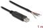 Attēls no Delock Adapter Cable USB 2.0 Type-A to Serial RS-485 with 3 x open wire ends 1 m