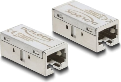 Attēls no Delock Adapter Coupler RJ45 jack to jack Cat.6A metal