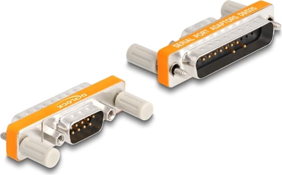 Picture of Delock Adapter D-Sub 9 pin male with nuts to D-Sub 25 pin male with screws