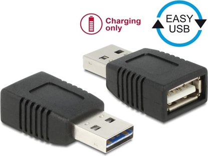 Attēls no Delock Adapter EASY-USB 2.0-A male to USB 2.0-A female charging only