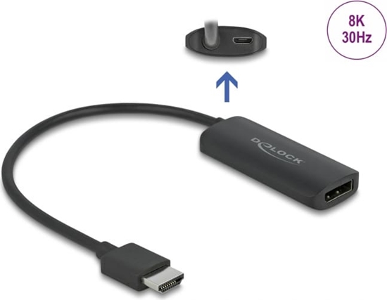 Picture of Delock Adapter HDMI-A male to DisplayPort female 8K