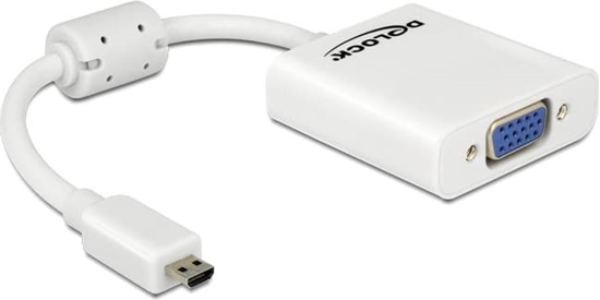 Picture of Delock Adapter HDMI-micro D male > VGA female white