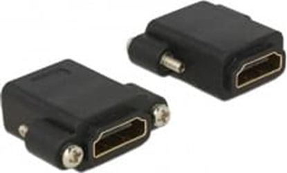 Изображение Delock Adapter High Speed HDMI female > HDMI female panel-mount