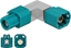 Attēls no Delock Adapter HSD Z female to HSD Z male angled