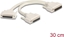 Attēls no Delock Adapter Y-Cable Splitter D-Sub HD 44 pin male to 2 x D-Sub HD 44 pin female with screws 30 cm