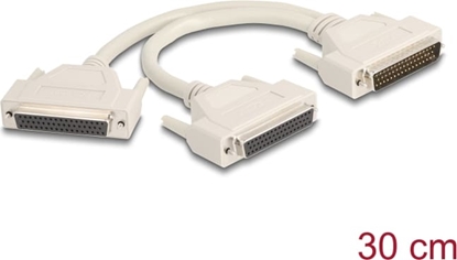 Picture of Delock Adapter Y-Cable Splitter D-Sub HD 50 pin male to 2 x D-Sub HD 50 pin female with screws 30 cm