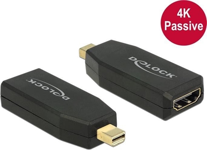 Attēls no Delock Adapter mini DisplayPort 1.2 male > HDMI female 4K Passive black