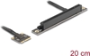 Picture of Delock Adapter Mini PCIe male to PCIe 3.0 x16 slot 90° angled with cable 20 cm