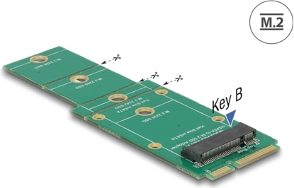 Изображение Delock Adapter mSATA > M.2 Key B slot