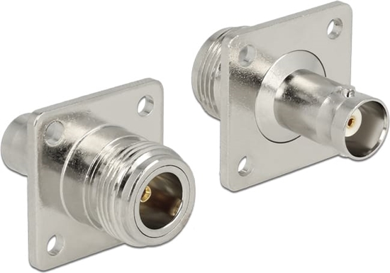 Picture of Delock Adapter N Jack > BNC Jack Bulkhead