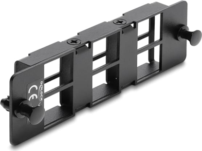 Изображение Delock Adapter Panel for Keystone Modules 6 port black