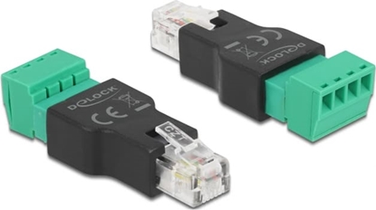 Изображение Delock Adapter RJ11/14 male to Terminal Block 4 pin 2-part