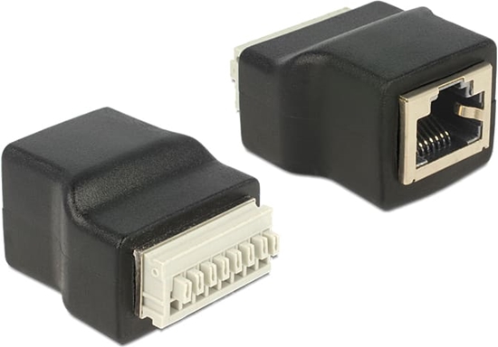 Picture of Delock Adapter RJ45 female > Terminal Block with push buttons 8 pin