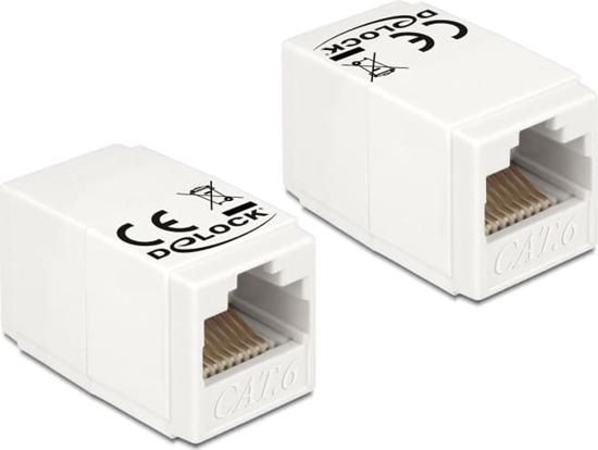Picture of Delock Adapter RJ45 jack > RJ45 jack Cat.6 UTP compact