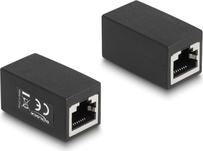 Изображение Delock Adapter RJ45 jack to RJ45 jack Cat.6 black