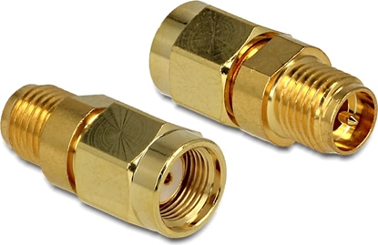 Изображение Delock Adapter RP-SMA plug metric thread > RP-SMA jack