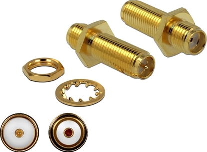 Изображение Delock Adapter SMA jack to RP-SMA jack bulkhead 3 GHz