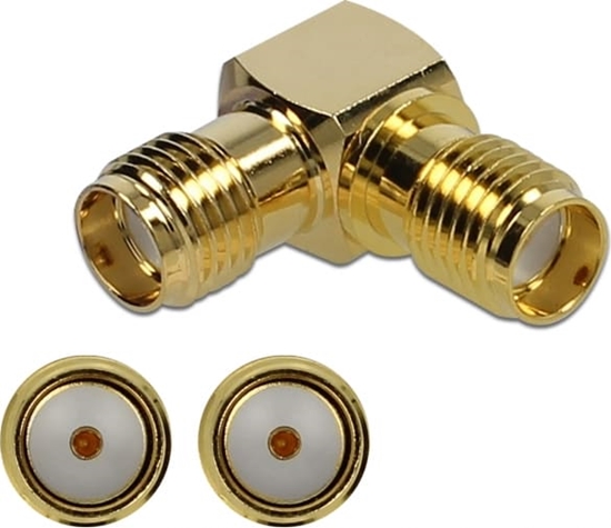Picture of Delock Adapter SMA jack to SMA jack 90° 10 GHz