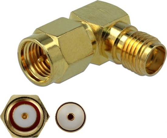 Picture of Delock Adapter SMA male to SMA female 90° 3 GHz