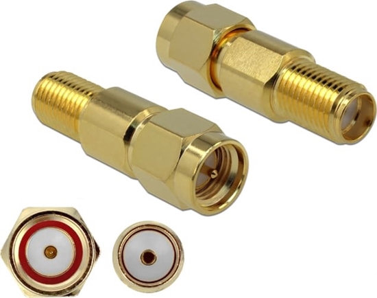 Изображение Delock Adapter SMA plug to SMA jack 3 GHz