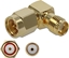 Attēls no Delock Adapter SMA plug to SMA jack 90° 10 GHz