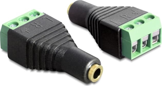 Picture of Delock Adapter Stereo jack female 3.5 mm > Terminal Block 3 pin