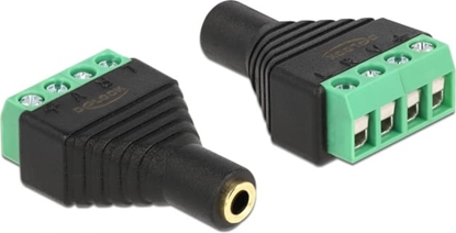 Изображение Delock Adapter Stereo jack female 3.5 mm > Terminal Block 4 pin
