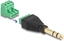 Attēls no Delock Adapter Stereo jack male 6.35 mm > Terminal Block 3 pin 2-part