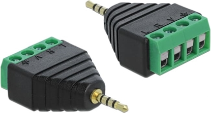 Изображение Delock Adapter Stereo plug 2.5 mm > Terminal Block 4 pin