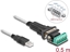 Изображение Delock Adapter USB 2.0 Type-A to 1 x Serial RS-422/485 male with 6 pin terminal block 5 V 0.5 m