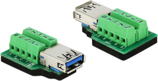 Picture of Delock Adapter USB 3.0 Type-A female > Terminal Block 10 pin
