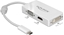 Attēls no Delock Adapter USB Type-C™ male > VGA / HDMI / DVI female white