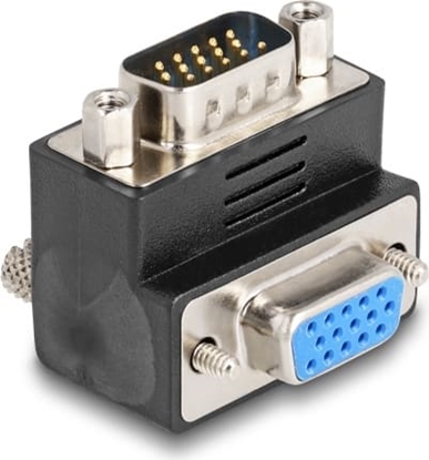 Picture of Delock Adapter VGA male to female 90° angled