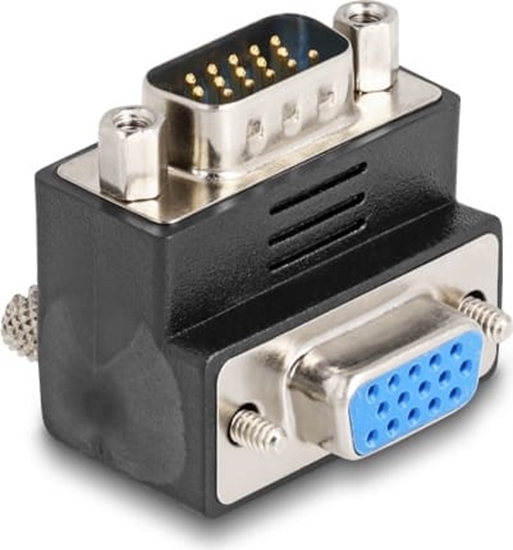Picture of Delock Adapter VGA male to female 90° angled