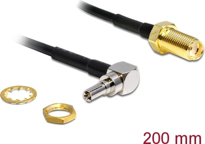 Picture of Delock Antenna adapter SMA jack bulkhead > CRC-9 90° plug 200 mm