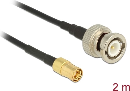 Picture of Delock Antenna Cable BNC Plug > SMB Plug RG-174 2 m