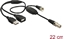 Изображение Delock Antenna Cable F Jack > F Plug with phantom power 5 V via USB 22 cm