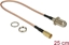 Picture of Delock Antenna cable F jack bulkhead > SMB plug RG-316 25 cm