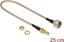 Picture of Delock Antenna cable F plug > SMB jack Bulkhead RG-316 25 cm