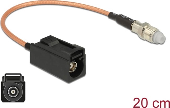 Picture of Delock Antenna Cable FAKRA A jack > FME jack RG-316 20 cm