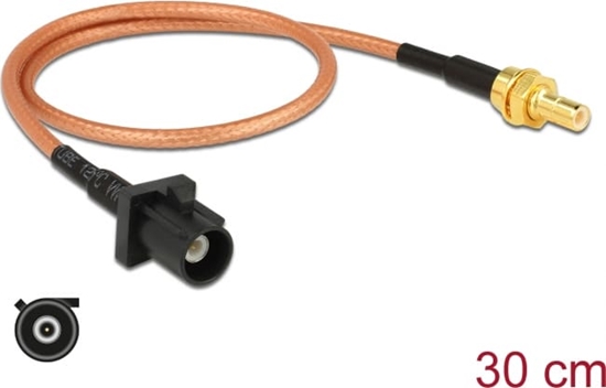 Picture of Delock Antenna Cable FAKRA A plug > SMB plug RG-316 30 cm