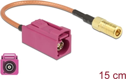 Picture of Delock Antenna Cable FAKRA H jack > SMB jack RG-316 15 cm