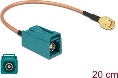 Picture of Delock Antenna Cable FAKRA Z jack > RP-SMA plug RG-316 20 cm