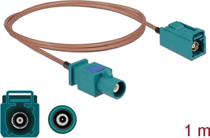 Picture of Delock Antenna Cable FAKRA Z plug > FAKRA Z jack RG-316 1 m