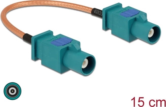 Picture of Delock Antenna Cable FAKRA Z plug > FAKRA Z plug RG-316 15 cm