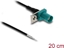 Picture of Delock Antenna Cable FAKRA Z plug to open wires 1.13 - 20 cm 1 prepunched hole