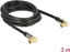 Attēls no Delock Antenna Cable IEC Plug Angled > IEC Jack Angled RG-6/U 3 m black
