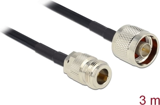 Picture of Delock Antenna Cable N plug > N jack LMR195 low loss 3 m