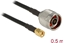Изображение Delock Antenna Cable N Plug > RP-SMA Plug CFD200 0.5 m Low Loss
