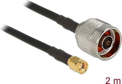 Picture of Delock Antenna Cable N Plug > RP-SMA Plug CFD200 2 m Low Loss
